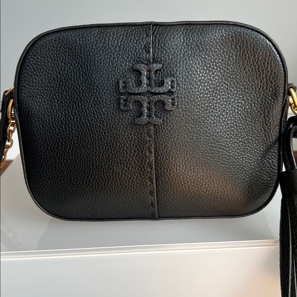 Tory Burch Mini McGraw Leather Crossbody Camera Bag - Picture 3 of 11
